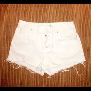 White Pacsun Denim Shorts